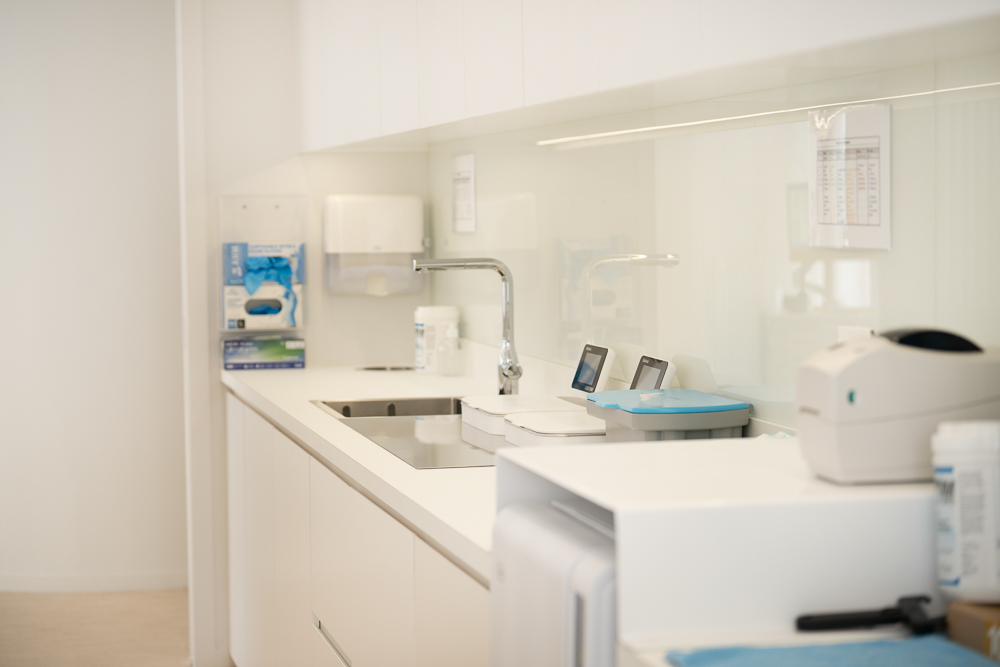 Sterilisation and hygiene room at Milk Orthodontics